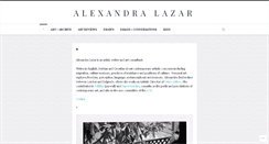 Desktop Screenshot of alexandralazar.com
